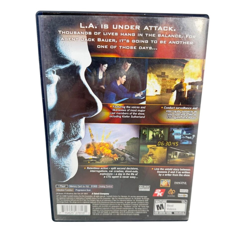 Playstation 2 PS2 - 24: The Game - CIB Tested/Works - Picture 2 of 4